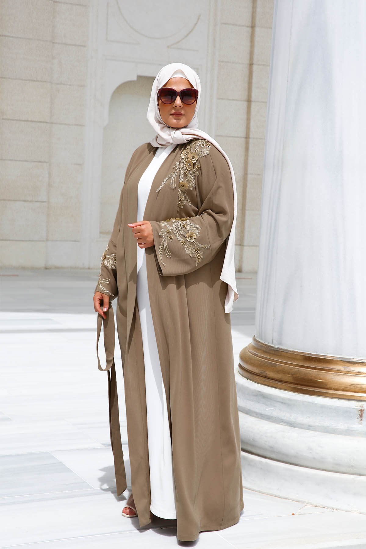 ABAYA DELUXE MARRON GLACÉ