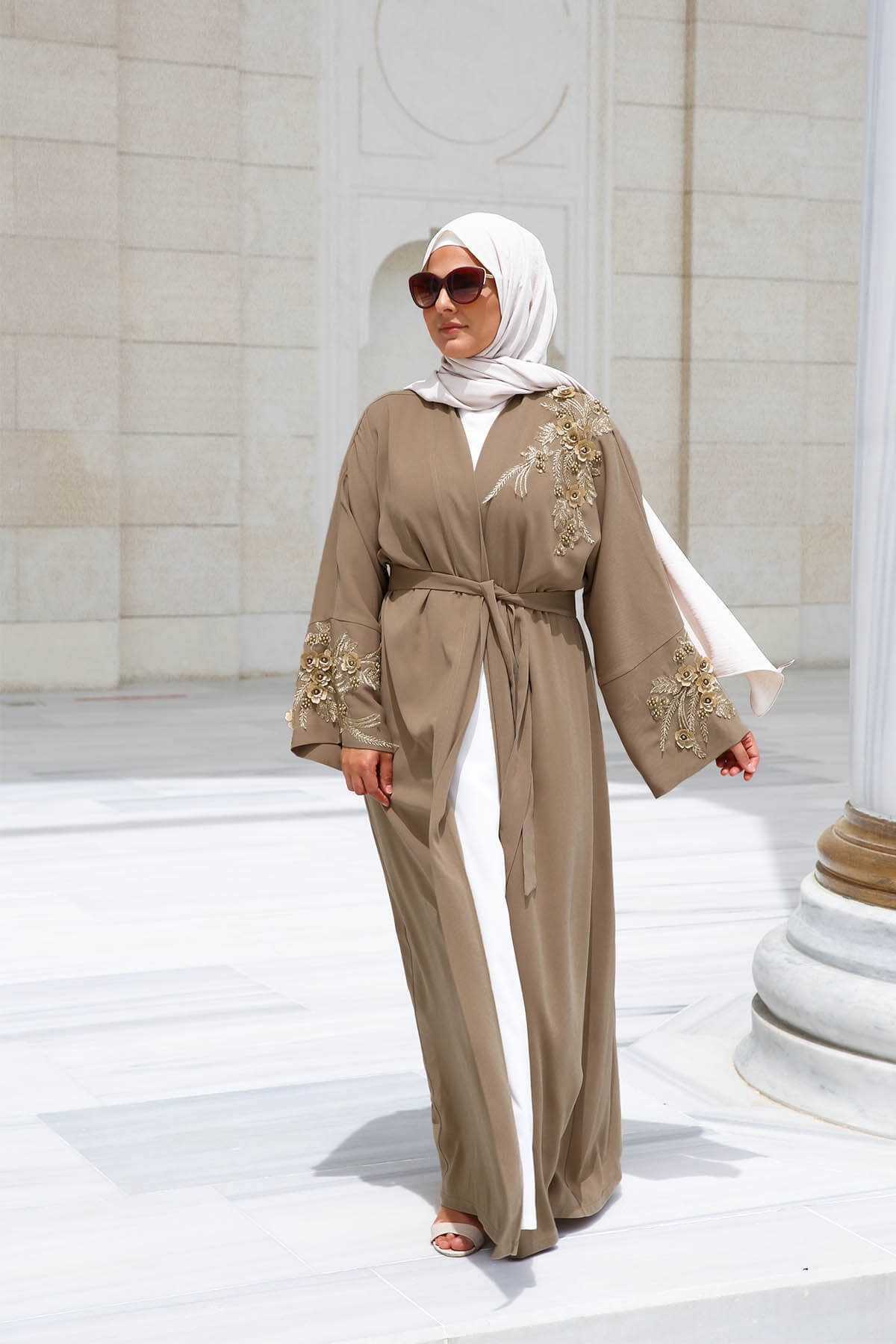ABAYA DELUXE MARRON GLACÉ