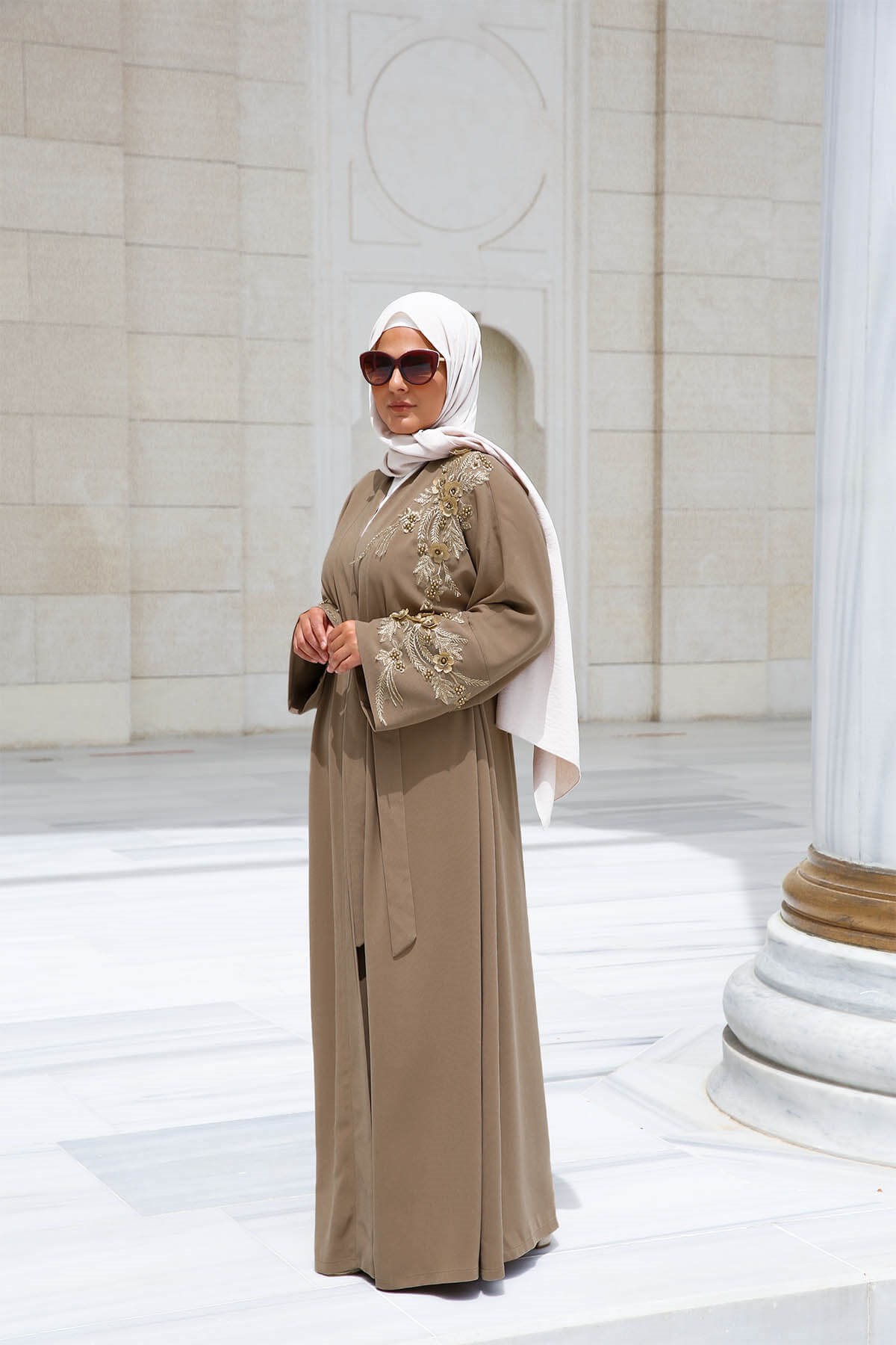 ABAYA DELUXE MARRON GLACÉ