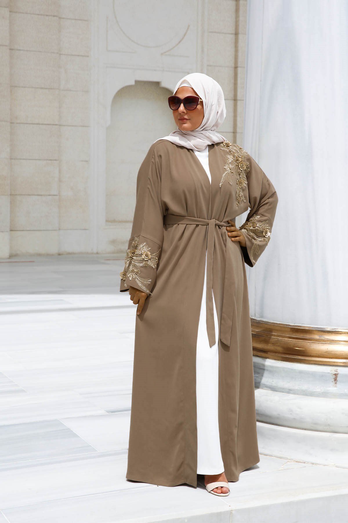 ABAYA DELUXE MARRON GLACÉ
