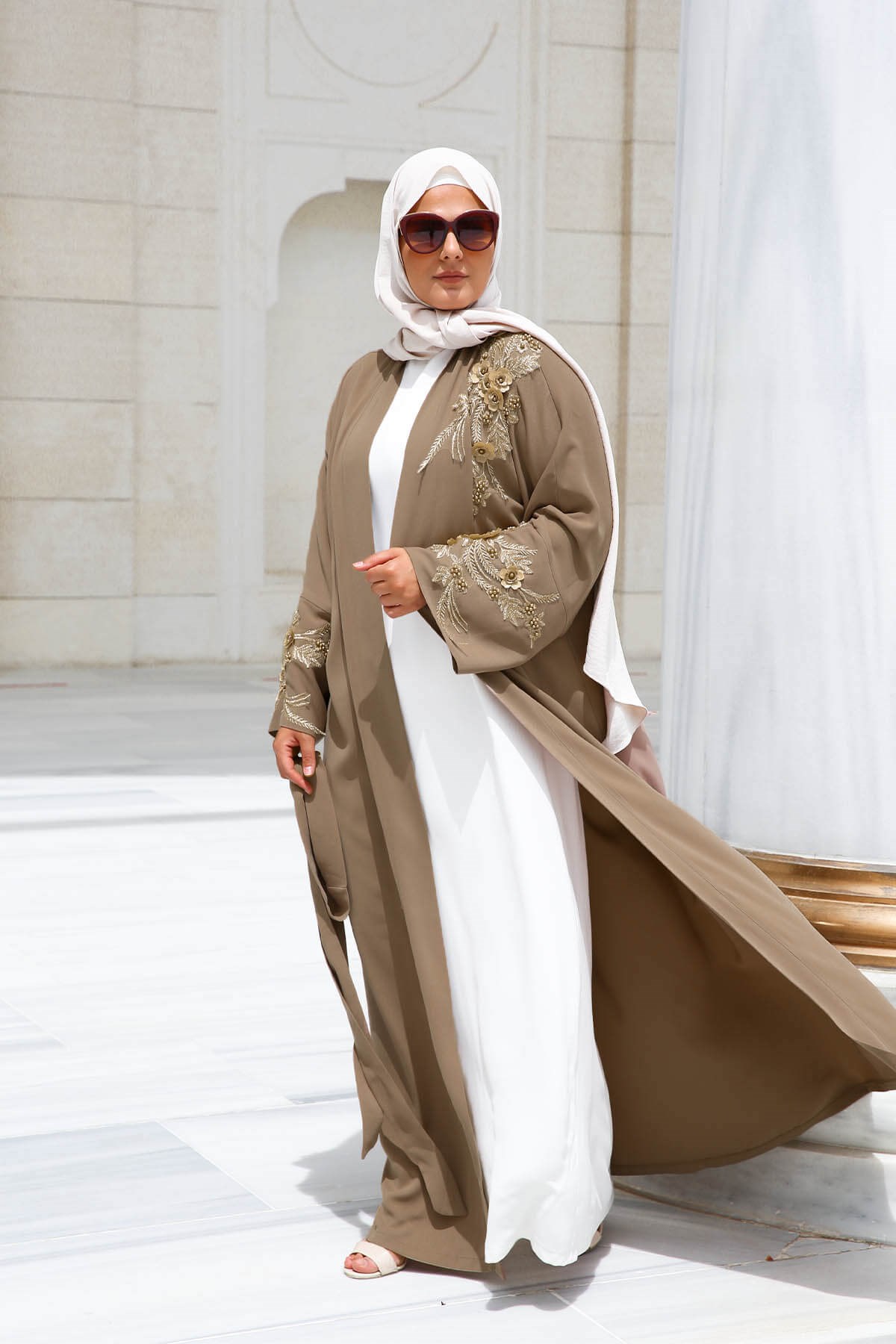 ABAYA DELUXE MARRON GLACÉ