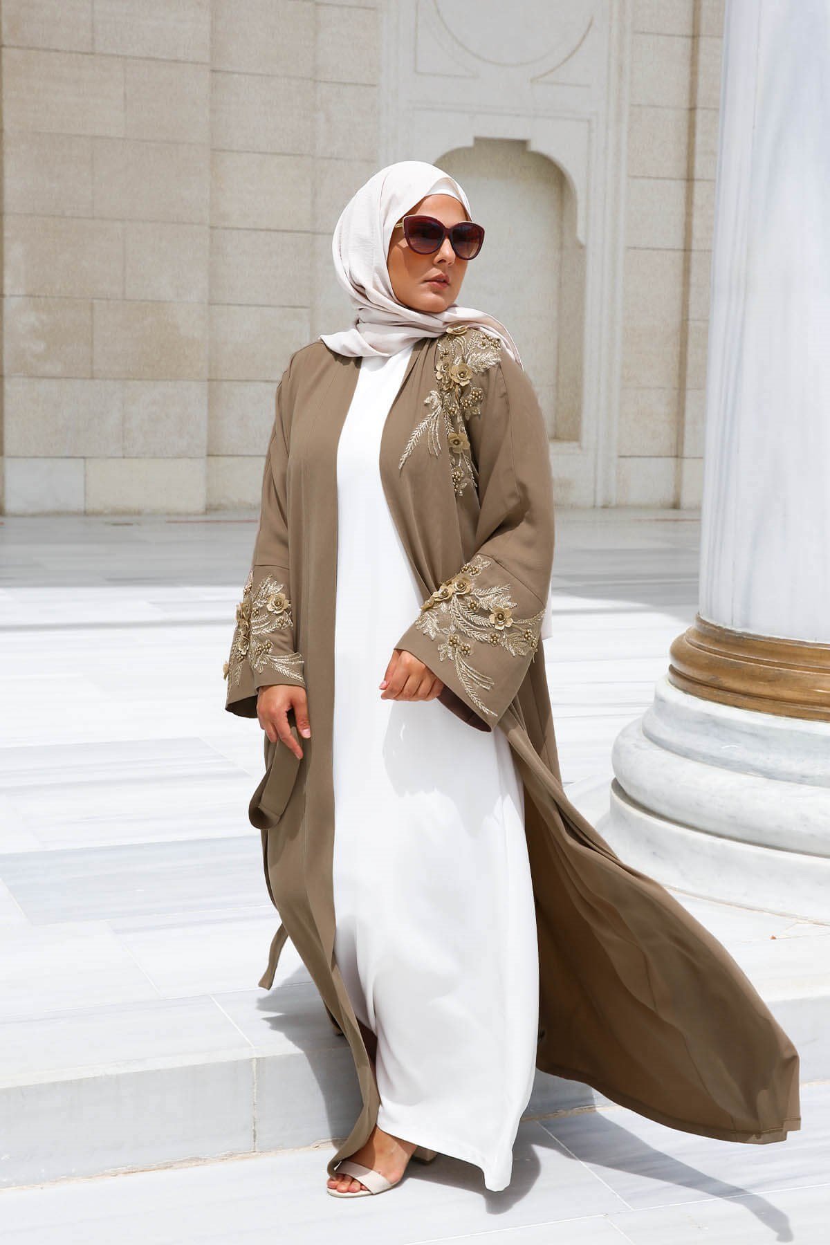 ABAYA DELUXE MARRON GLACÉ