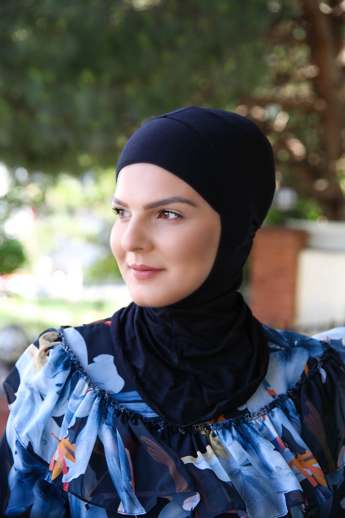 BONNET INTÉGRAL HIJAB NOIR