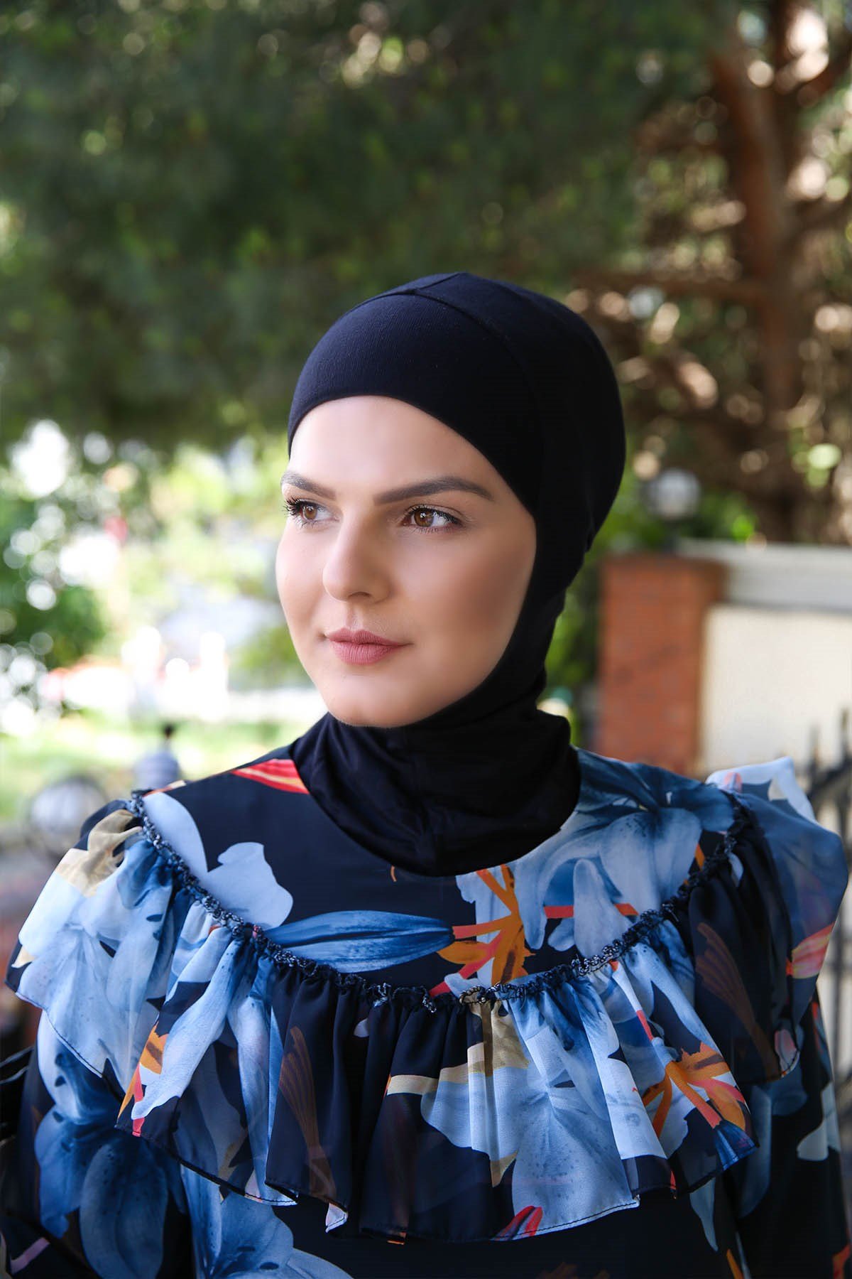 BONNET INTÉGRAL HIJAB NOIR