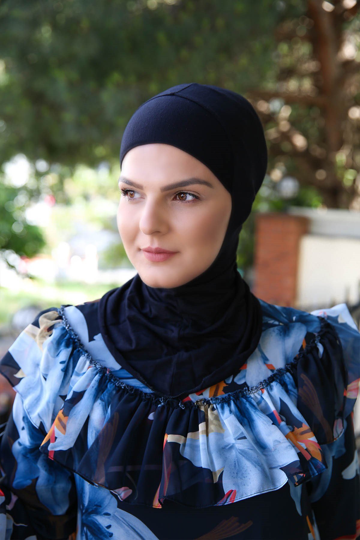 BONNET INTÉGRAL HIJAB NOIR