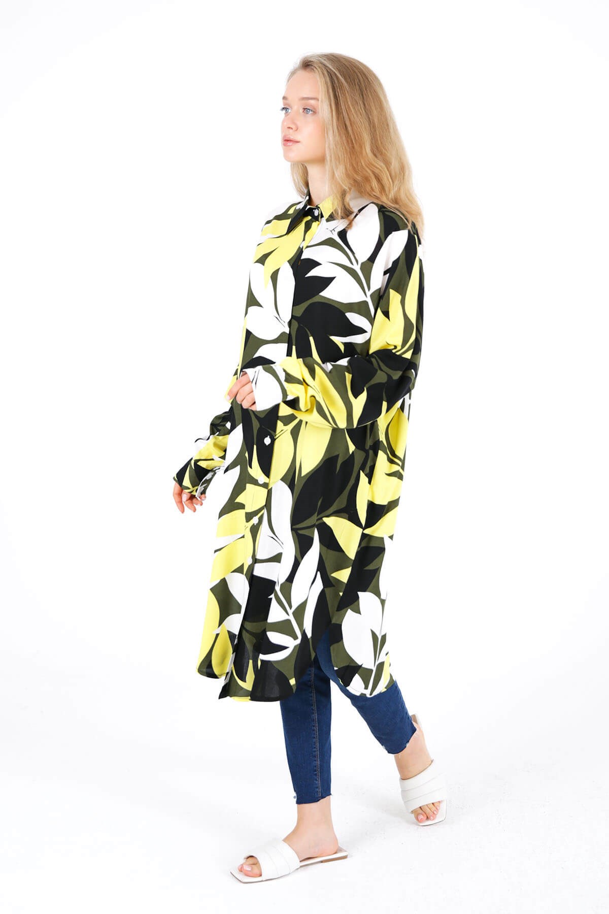 CHEMISE IMPRIMÉE JAUNE