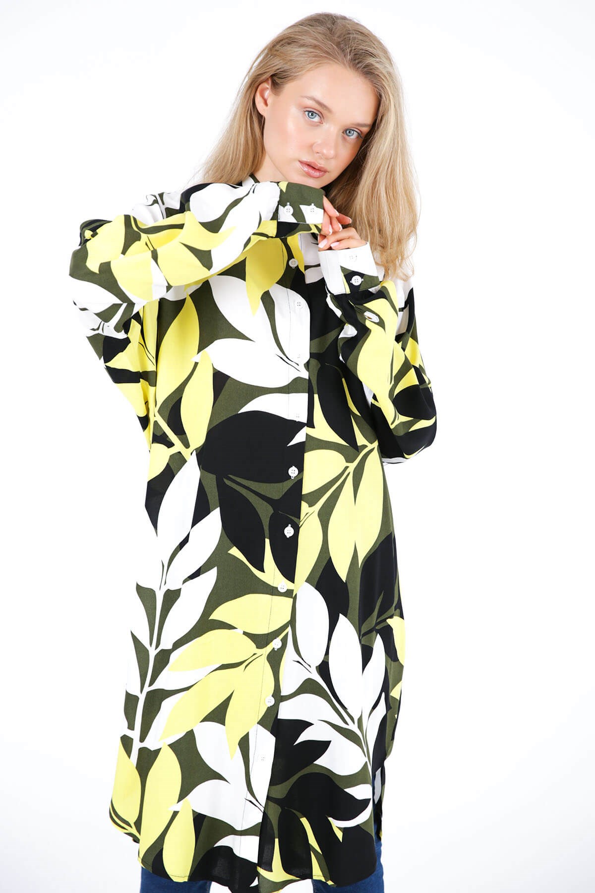 CHEMISE IMPRIMÉE JAUNE