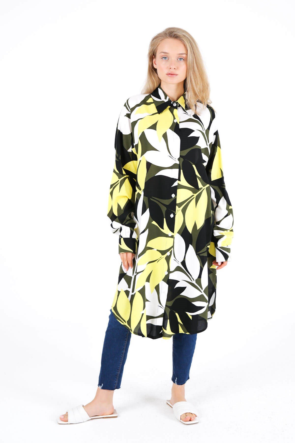 CHEMISE IMPRIMÉE JAUNE