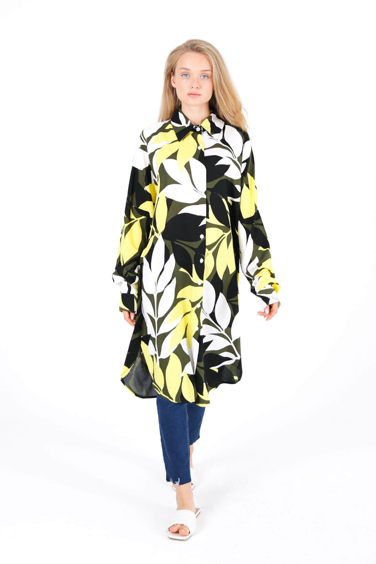 CHEMISE IMPRIMÉE JAUNE