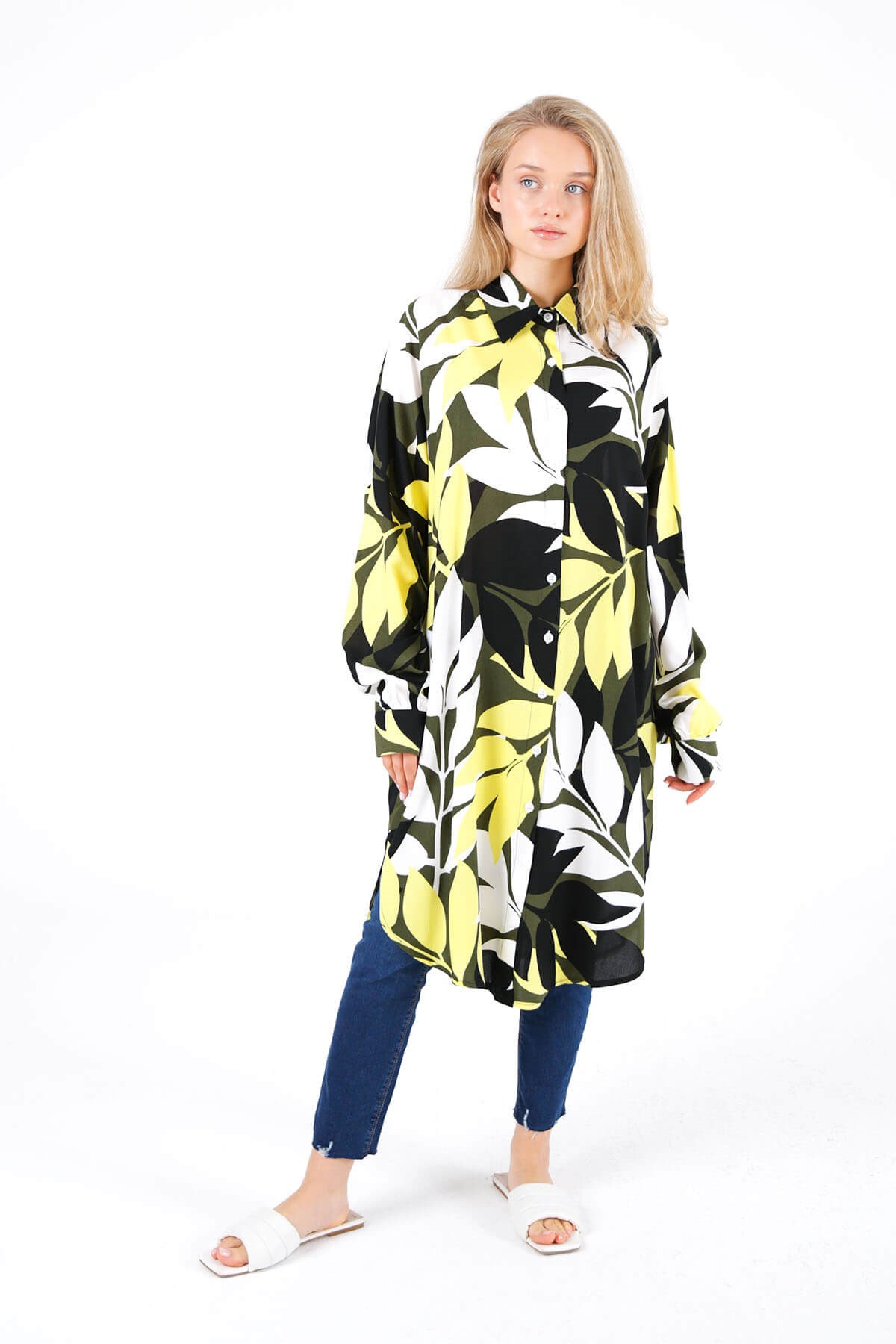CHEMISE IMPRIMÉE JAUNE