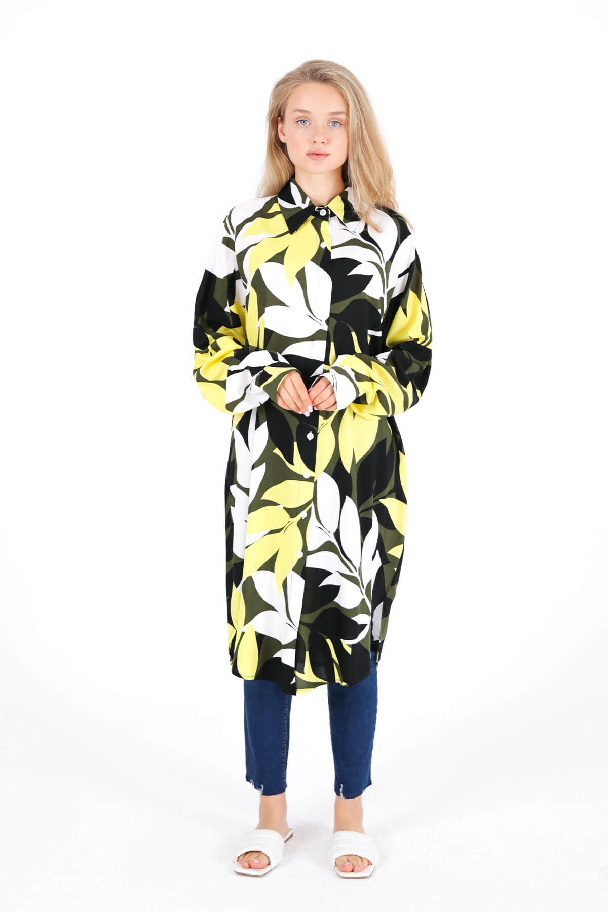 CHEMISE IMPRIMÉE JAUNE