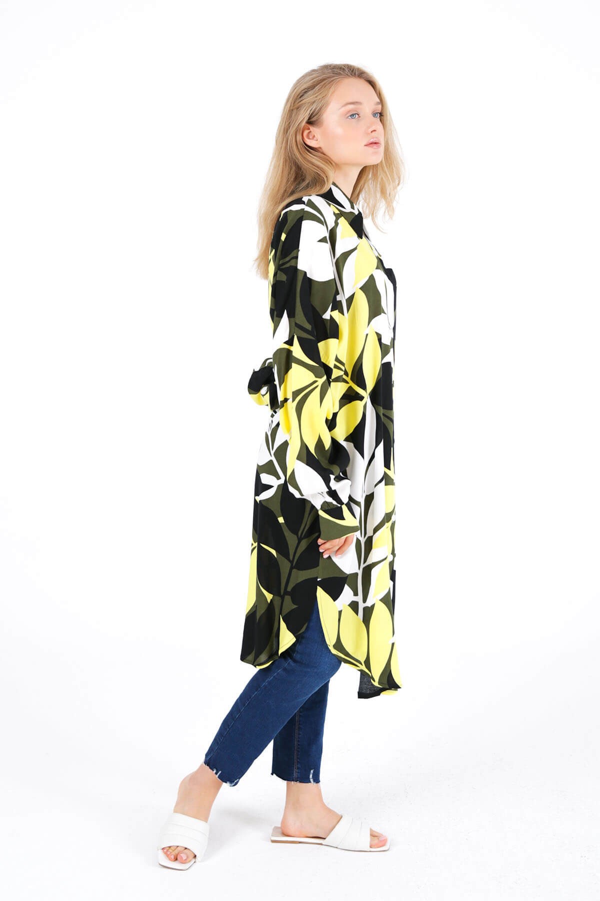 CHEMISE IMPRIMÉE JAUNE
