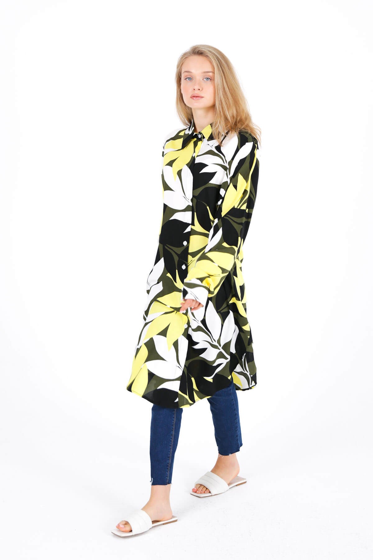 CHEMISE IMPRIMÉE JAUNE