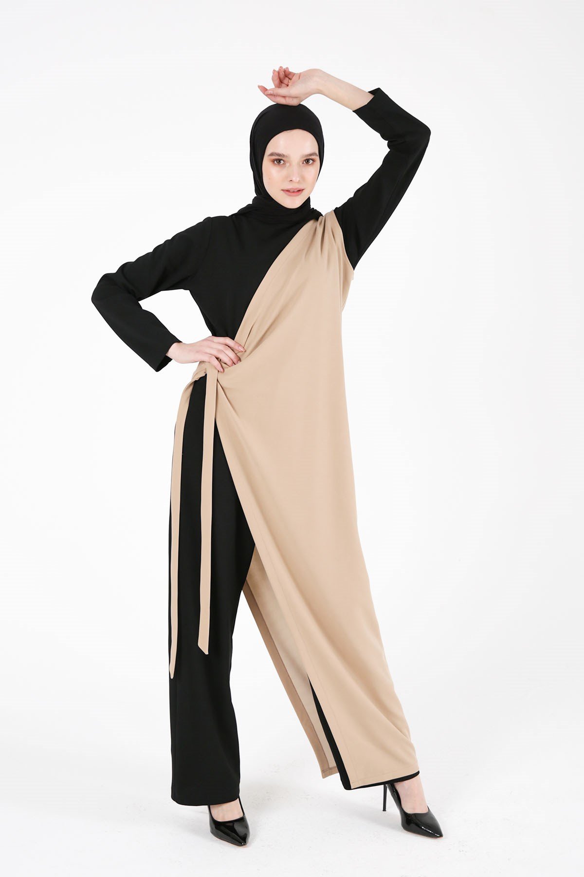 COMBI DY BI-COLOR BLACK&NUDE