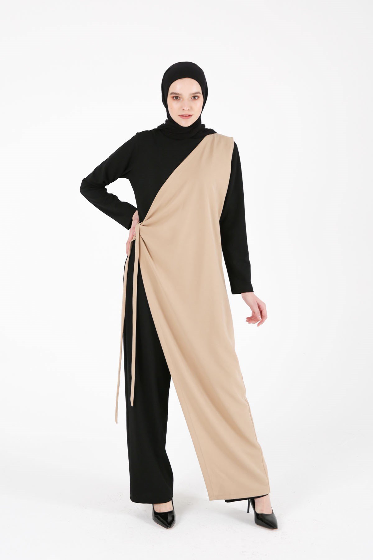 COMBI DY BI-COLOR BLACK&NUDE