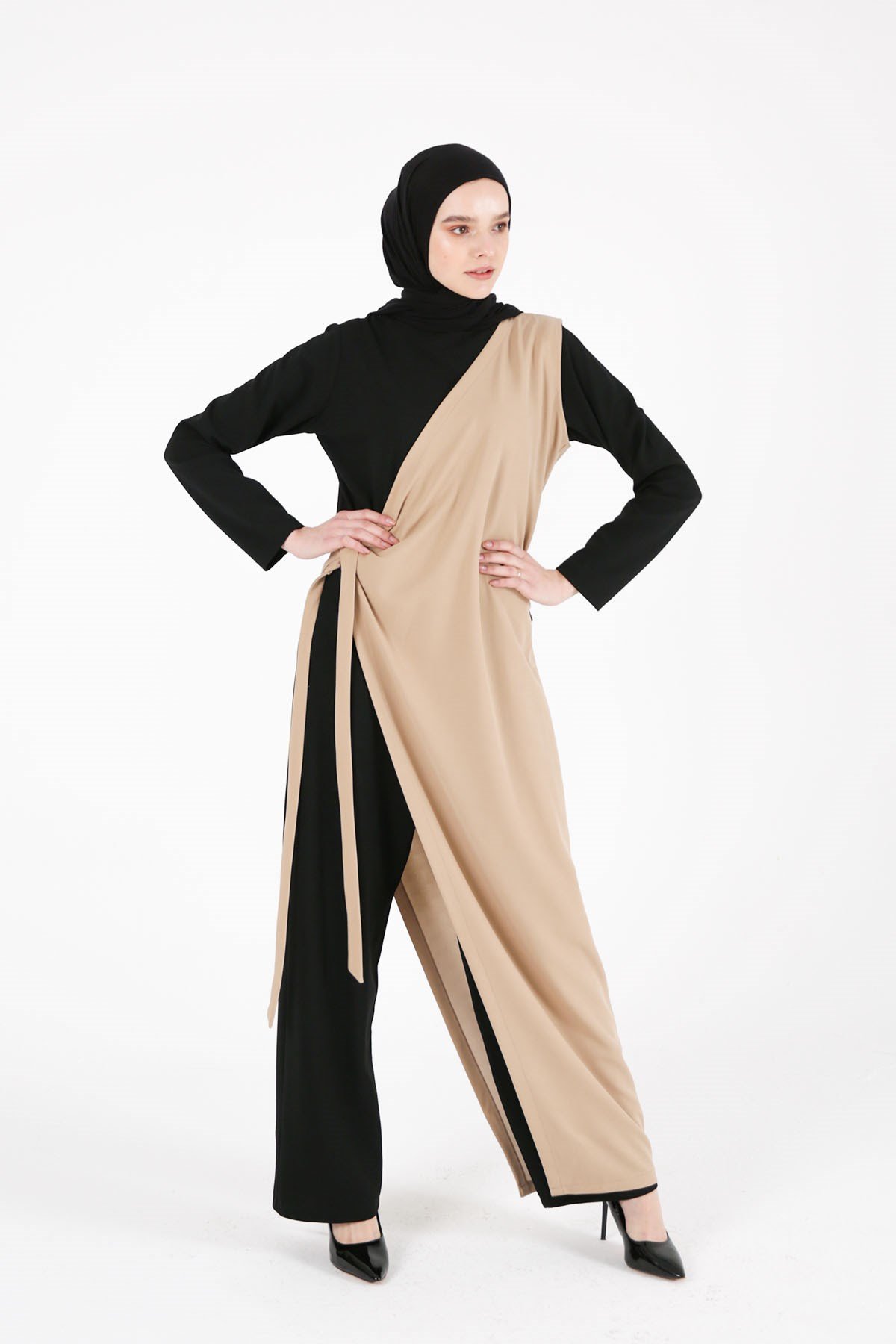 COMBI DY BI-COLOR BLACK&NUDE