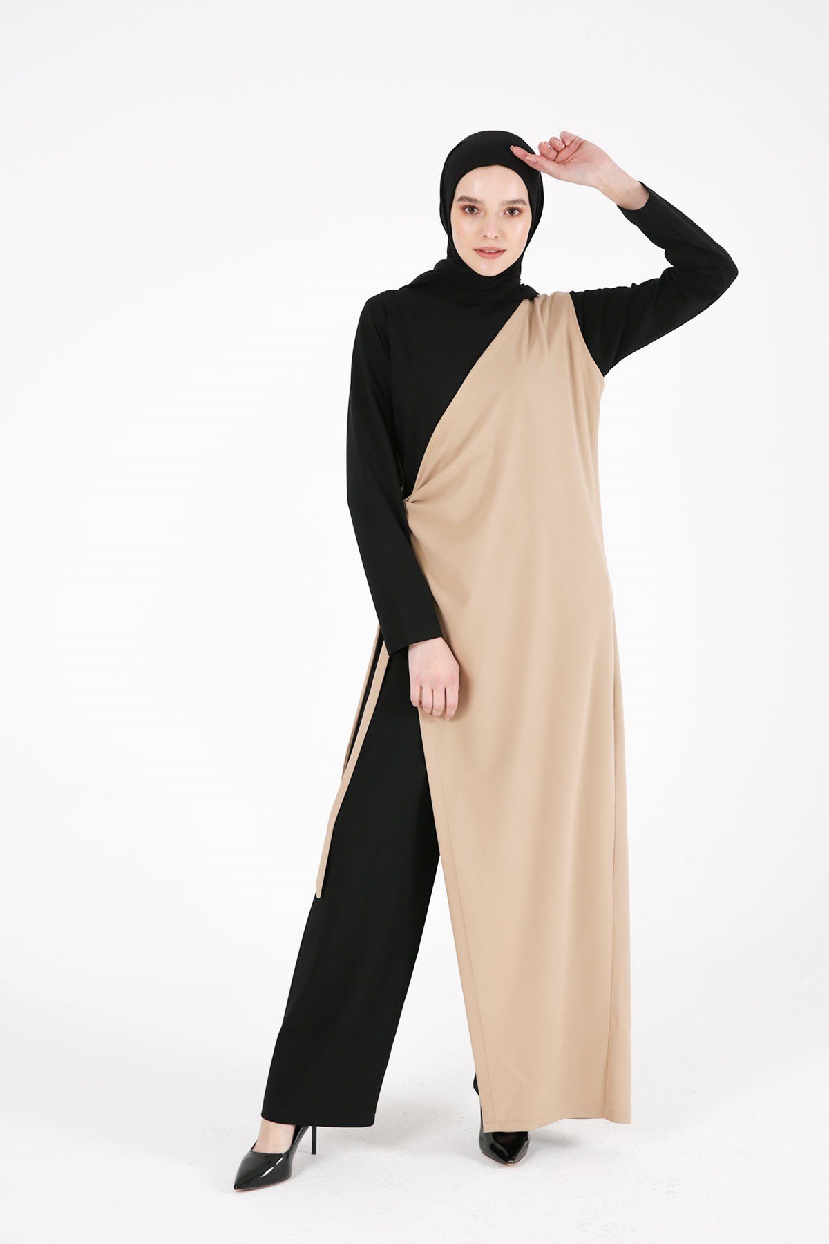 COMBI DY BI-COLOR BLACK&NUDE
