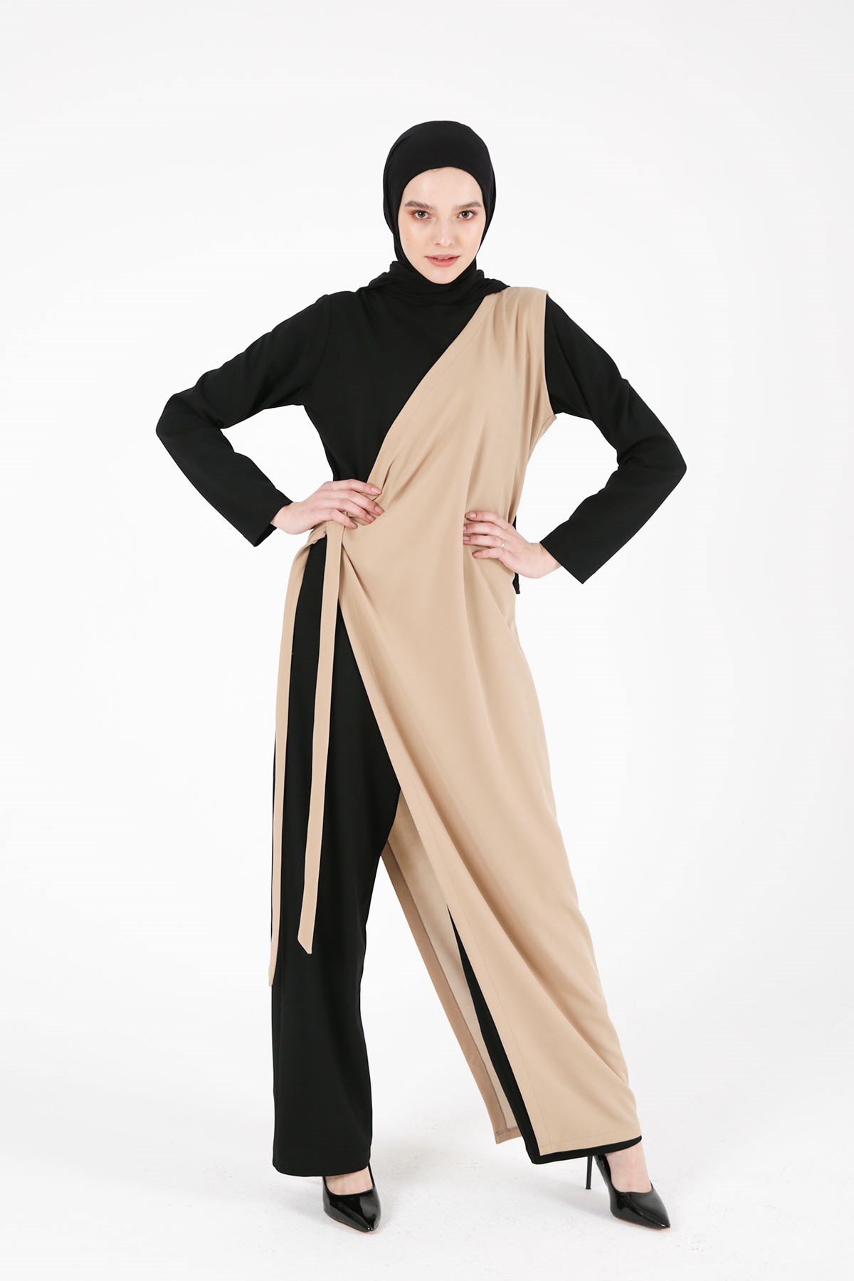COMBI DY BI-COLOR BLACK&NUDE