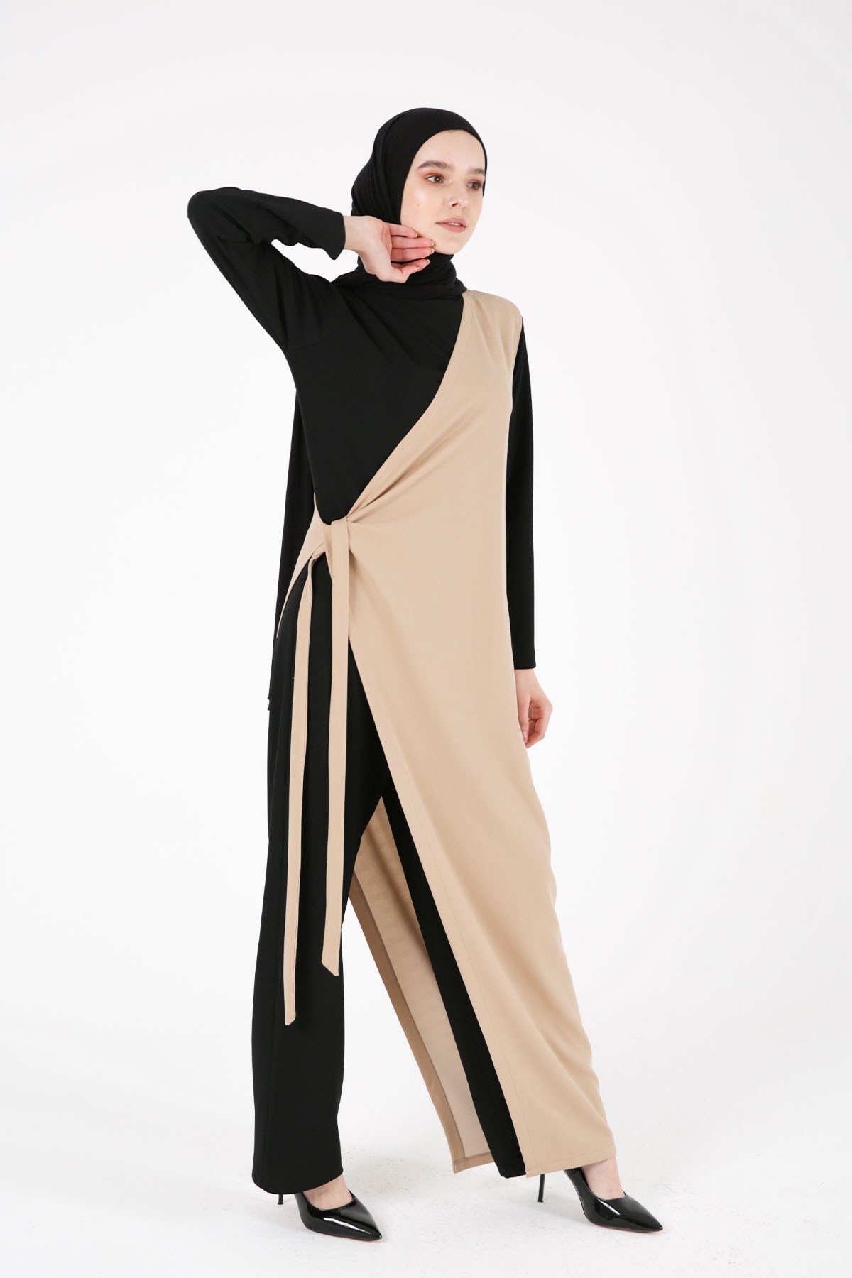 COMBI DY BI-COLOR BLACK&NUDE