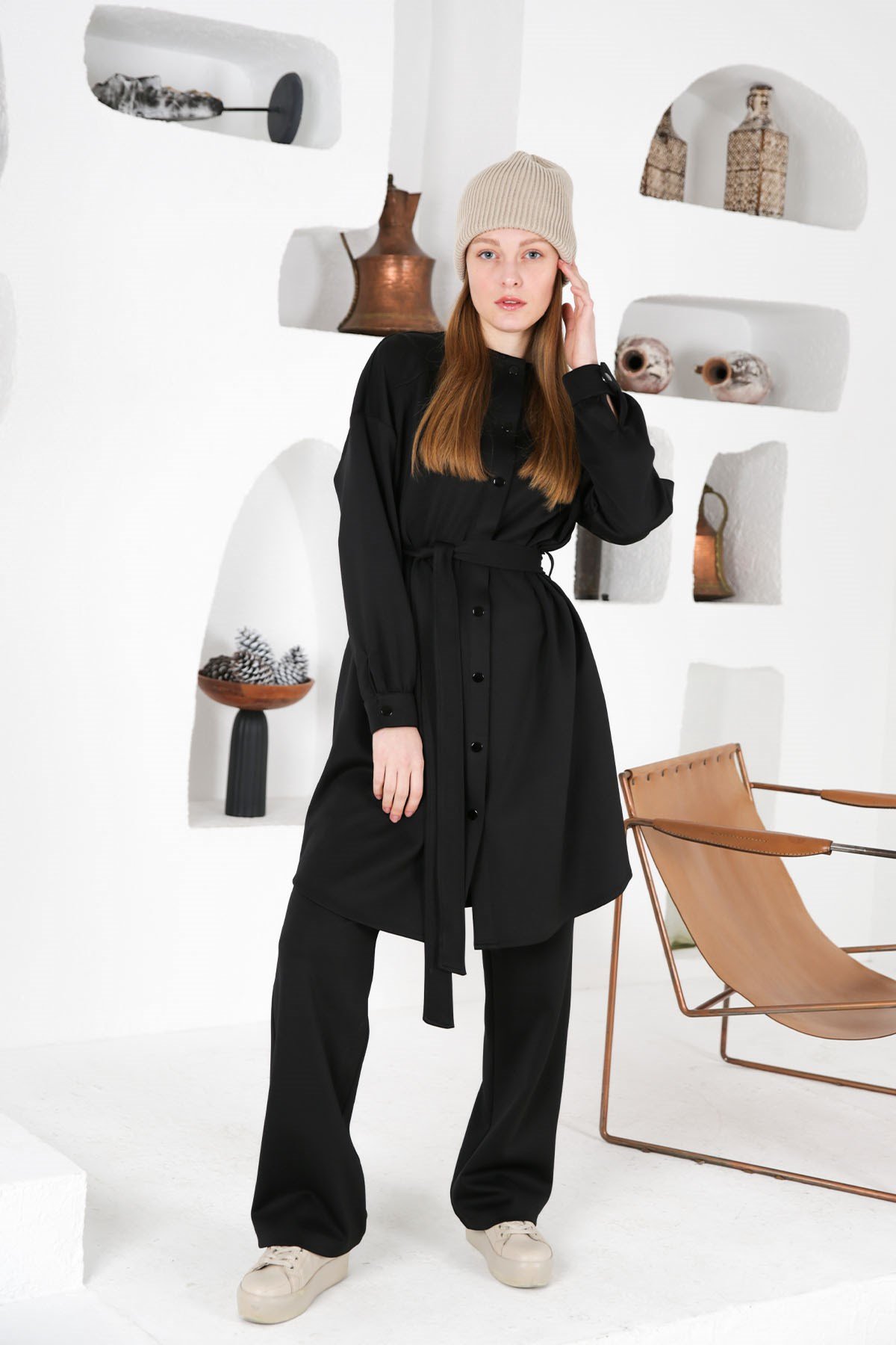 ENSEMBLE CHIC DÉCONTRACTÉ NOIR