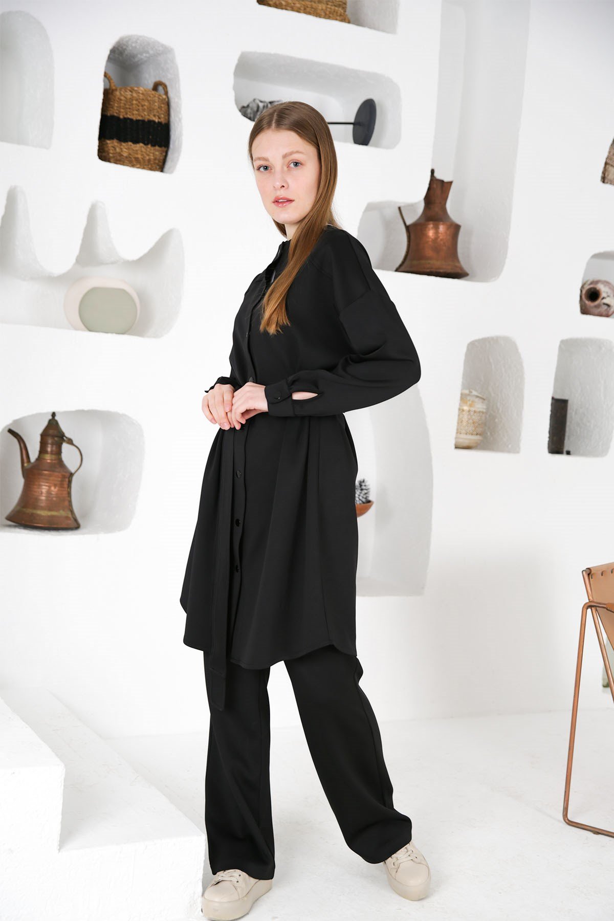 ENSEMBLE CHIC DÉCONTRACTÉ NOIR