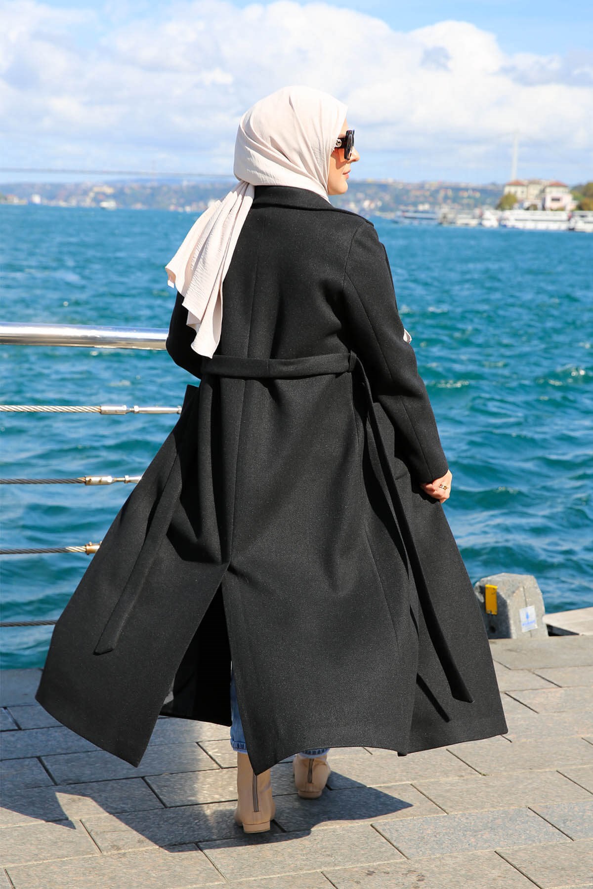 MANTEAU LONG NOIR