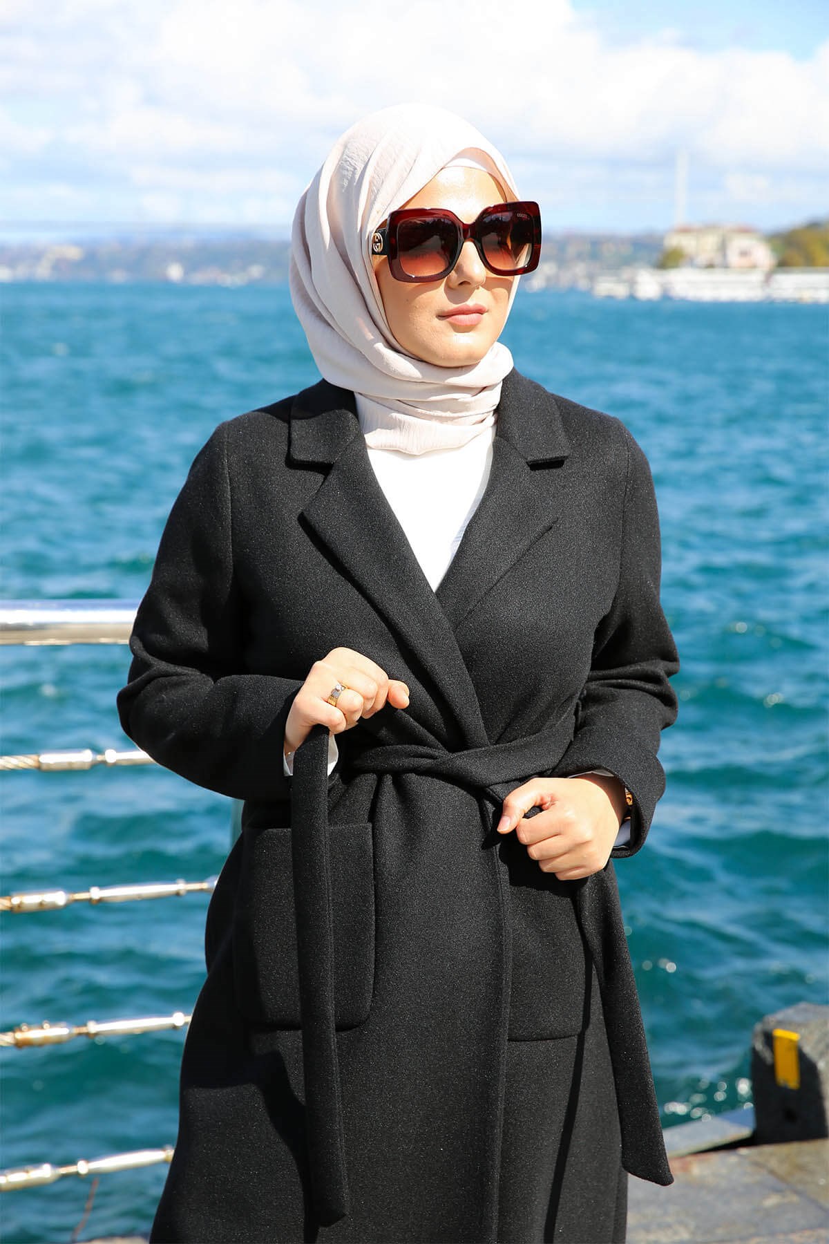 MANTEAU LONG NOIR
