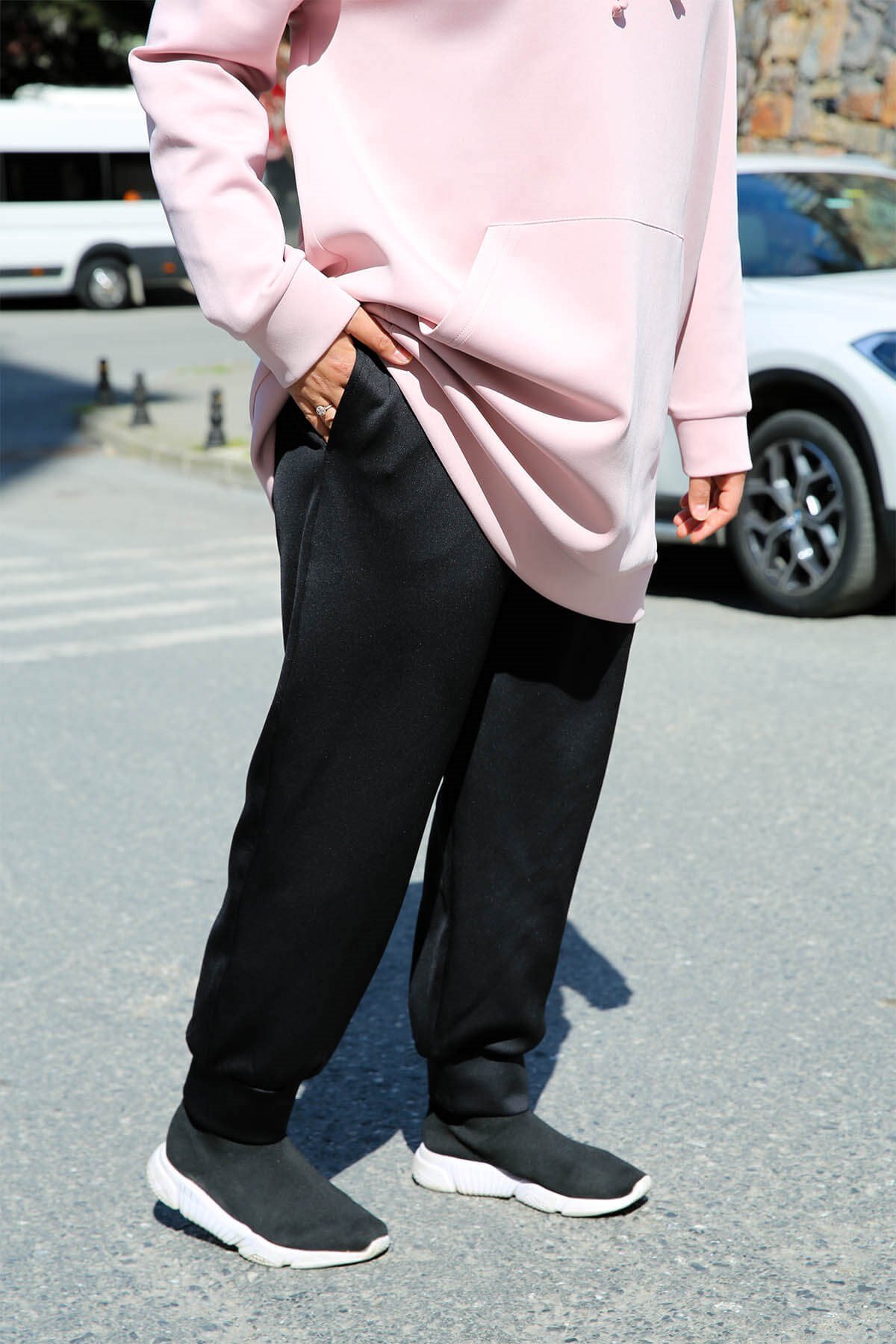 PANTALON SPORT CHIC NOIR