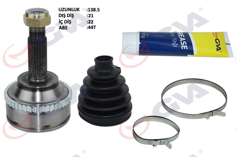 GVAAks Kafası Dış Ön Megane I 1.4/1.6 96-03 Abs Li 44Diş 21X22x51.5 139.5MmGVA 4411002K