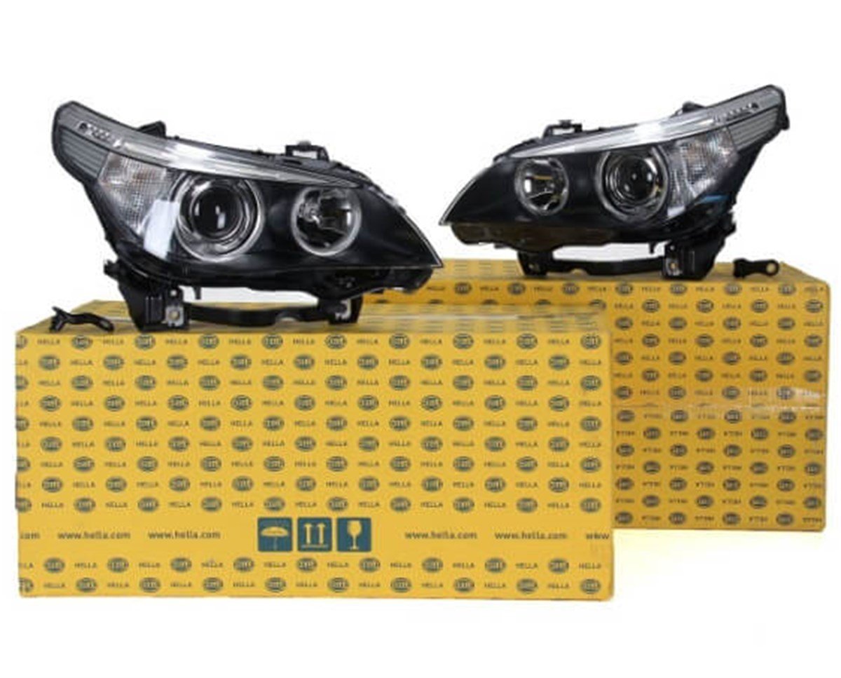 Bmw 5 Serisi E60 Kasa Sağ Ve Sol Xenon Far Takımı Komple Hella Marka 63127165568