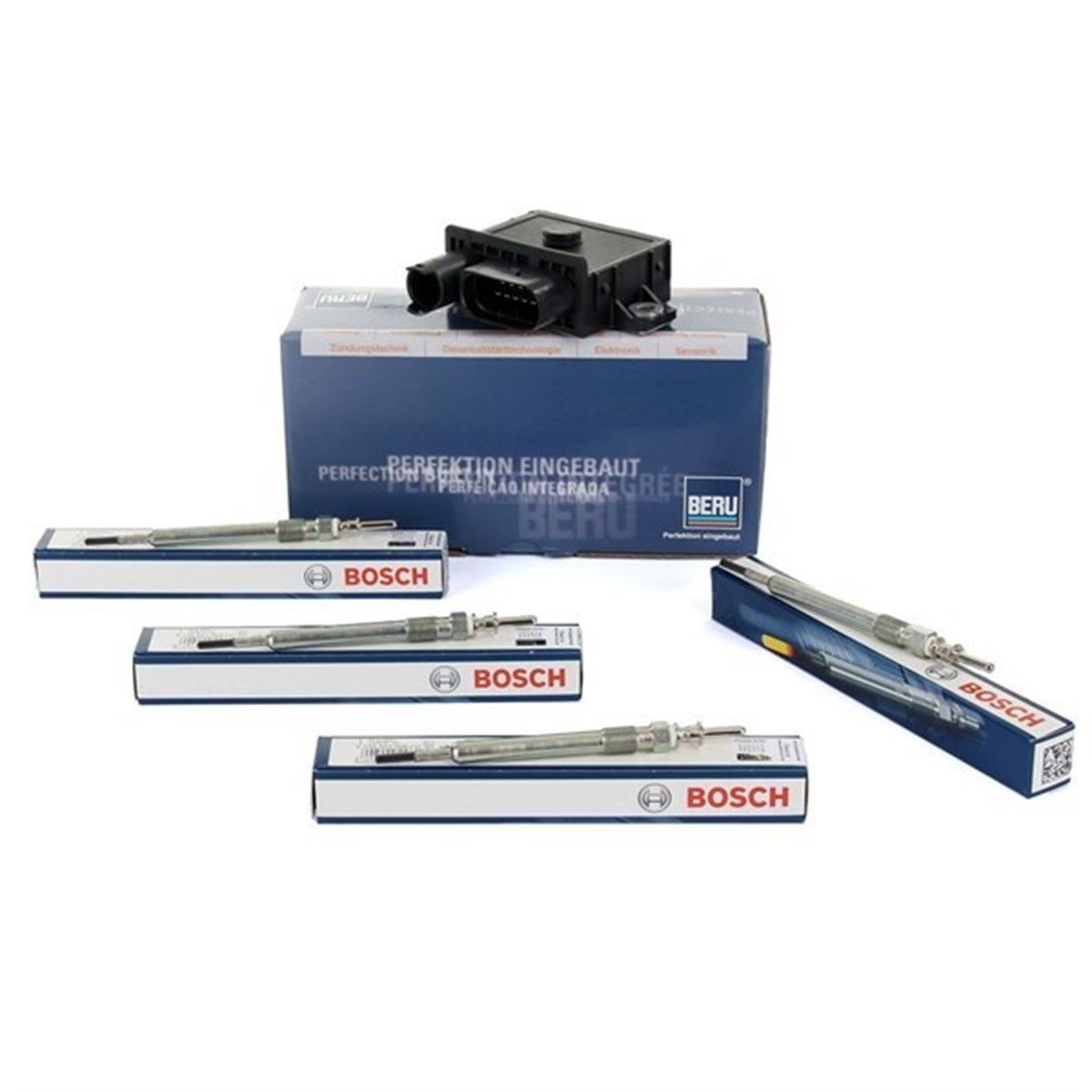 Bmw E90 Kasa 318d N47 Motor Buji Kızdırma Röle Beyni Ve Buji Takımı Beru Marka 12218591723-12230035934