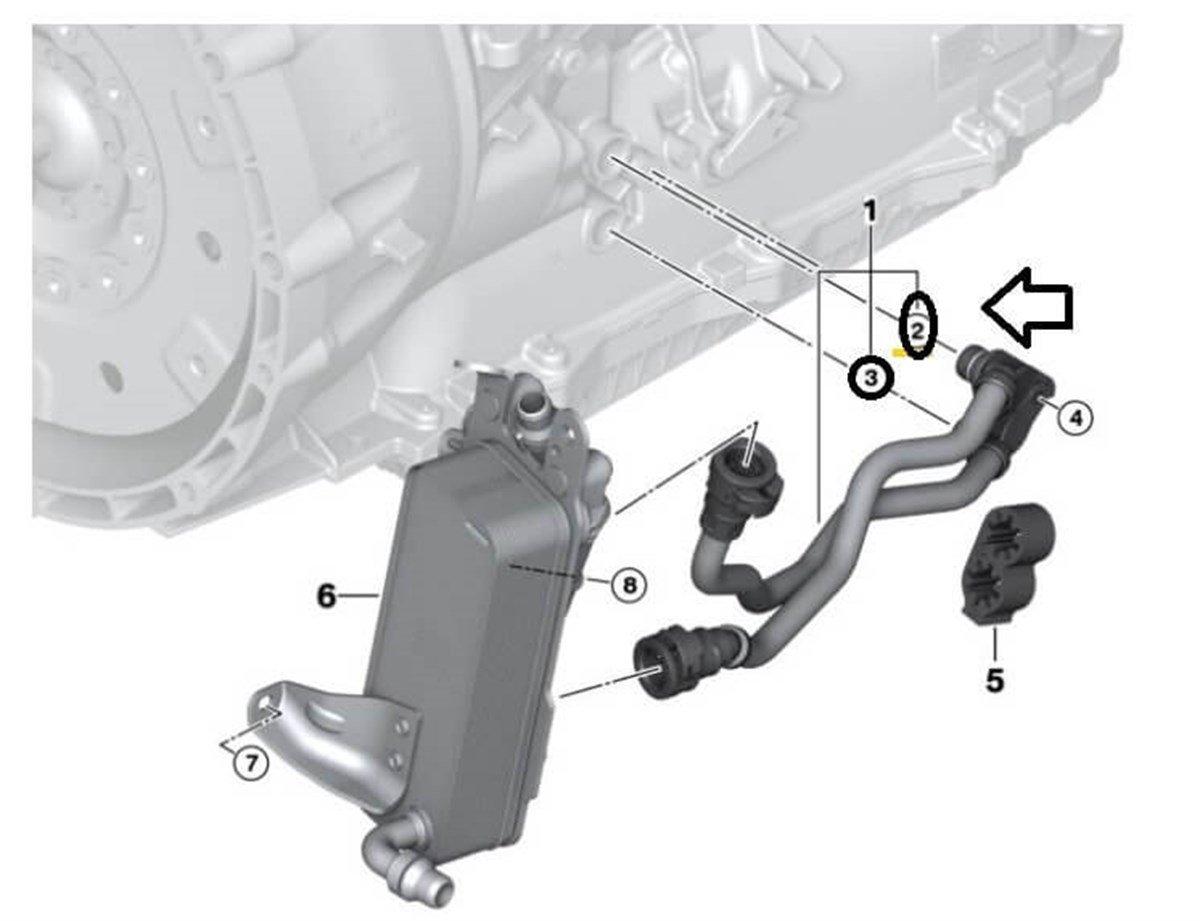 Bmw F20 Kasa 116d Şanzıman Yağ Soğutucu Hortum Olringi Orjinal 17228573882