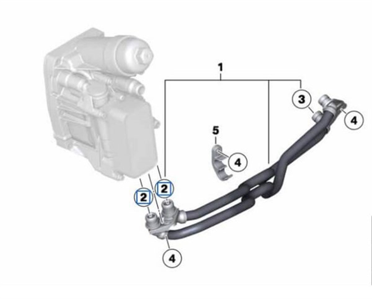 Bmw F20 Kasa 116d Şanzıman Yağ Soğutucu Hortum Olringi Orjinal 17228573882