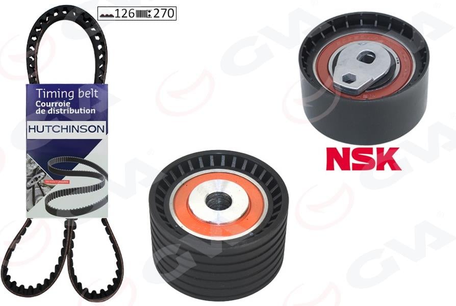 GVAEksantrik Gergi Kiti 126X270 Laguna 2.0 16V F4r760 02-03 Megane 4/04 K025550xsGVA 59T1822