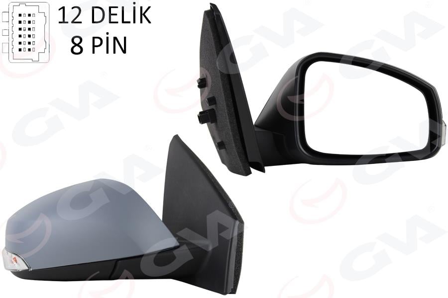GVAElektrikli Isıtmalı Sinyalli Katlanır Sensörlü Astarlı Asferik Sol L Megane Fluence 08-GVA 1011324-1