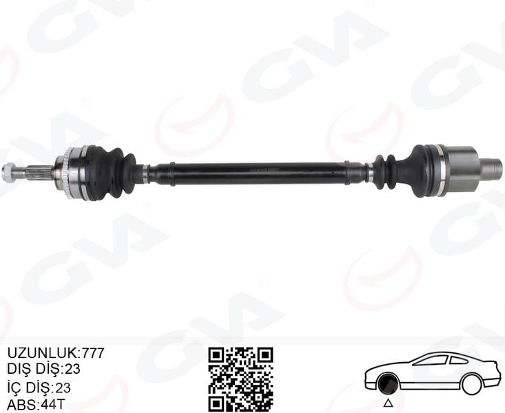 GVAKomple Aks Sag On Renault Megane I Ba0/1 1.6İ 16V A-T Abslı 96-03GVA 4411438