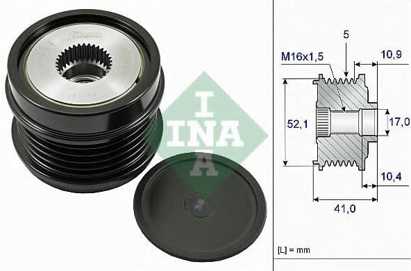 İNAMercedes A Serisi W176 Kasa Şarj Dinamo Alternatör Kasnağı İna Marka A2701550315A2701550315