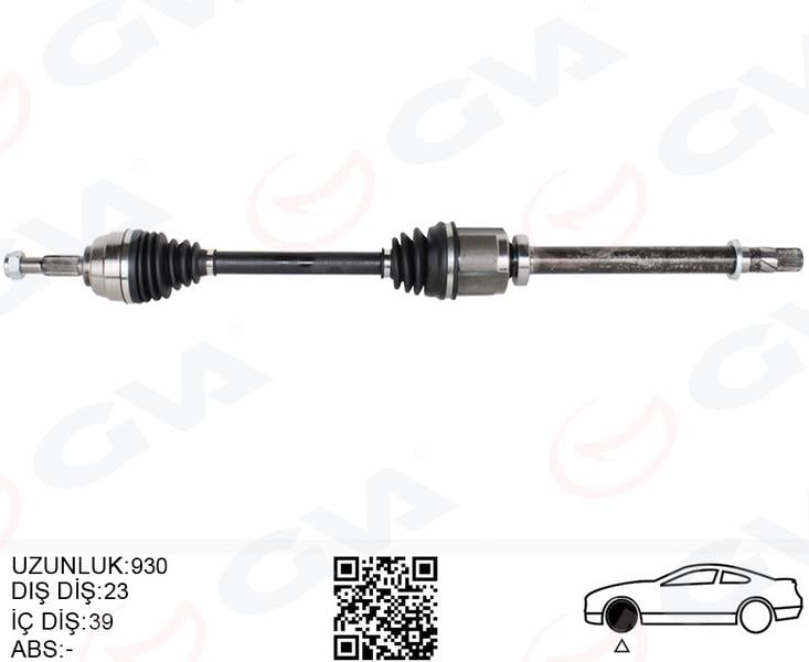 GVAÖn Aks Sağ Renault Megane Iı Bm0/1.Cm0/1 2.0 M-T 02-08GVA 4411436