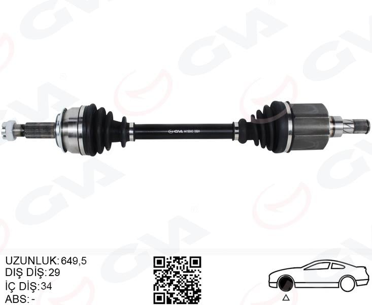 GVAÖn Aks Sol Renault Kadjar 1.5 Dcı A-T 15-GVA 4419043