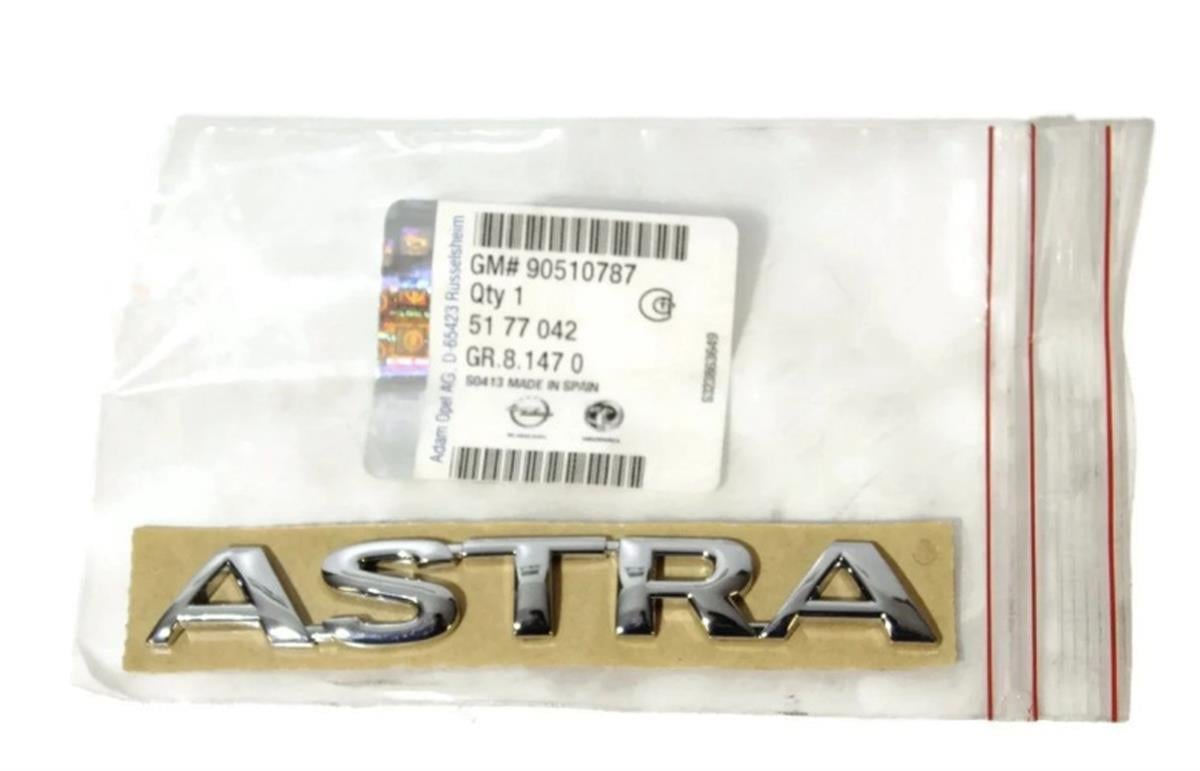 Opel Astra G Bagaj Kapağı Astra Yazısı Orjinal Marka 5177042