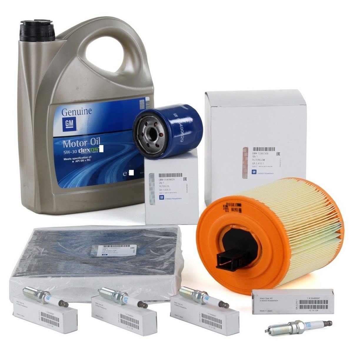 Opel Astra K 1.4 Motor Filtre Seti bujili Motor Yağlı Gm Marka