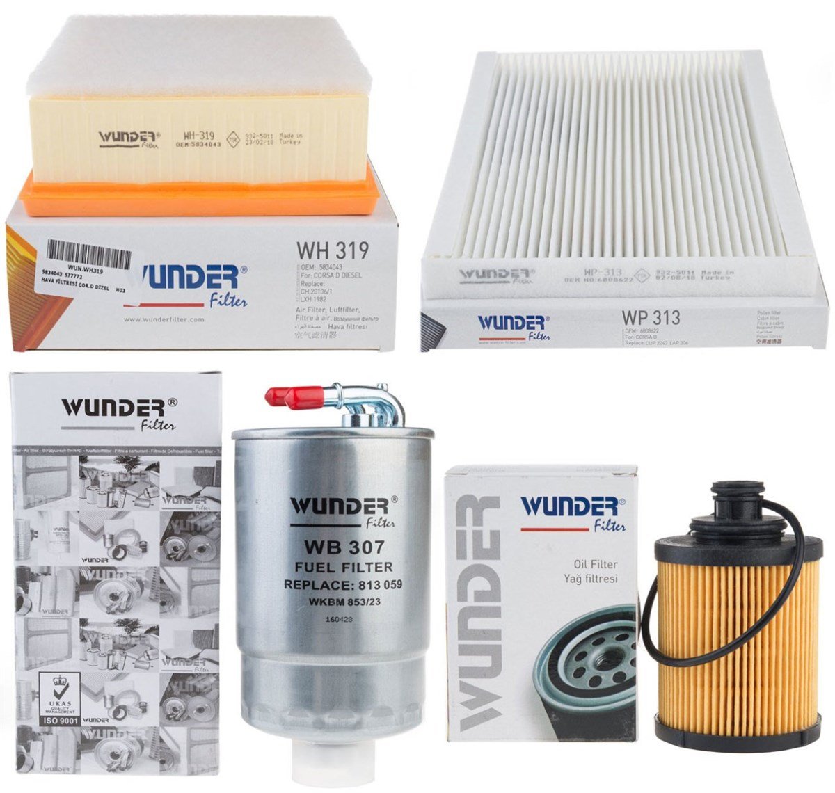 Opel Corsa D 1.3 Z13DTJ Z13DTH Euro 4 Periyodik Bakım Seti FILTRON