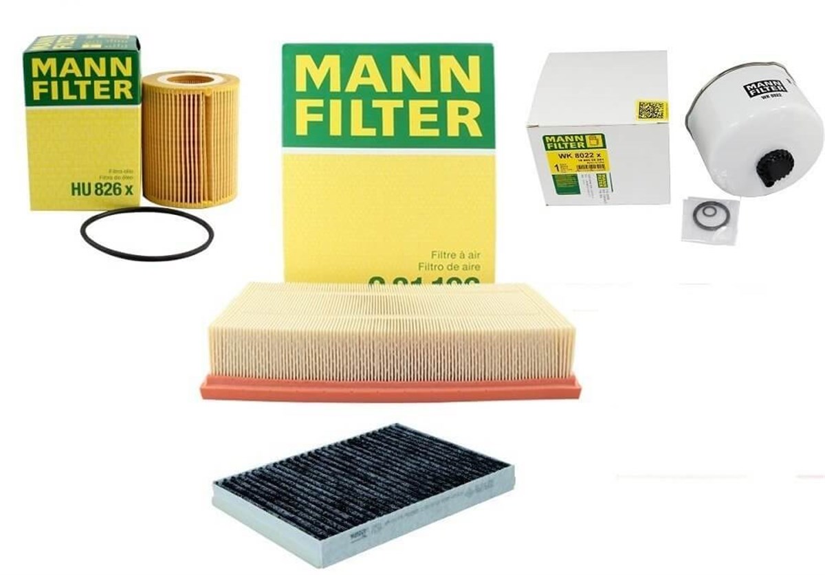 Range Rover Sport 3.0 D Periyodik Bakım Filtre Seti Mann Marka