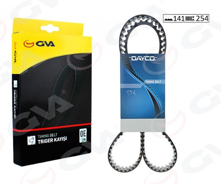 GVATriger Kayışı 141X254 Peugeot 207 Cc Sw 308 3008 Berlıngo C3 1.6Hdı 8V 08 Ford C-Max FıestaGVA 58141254D