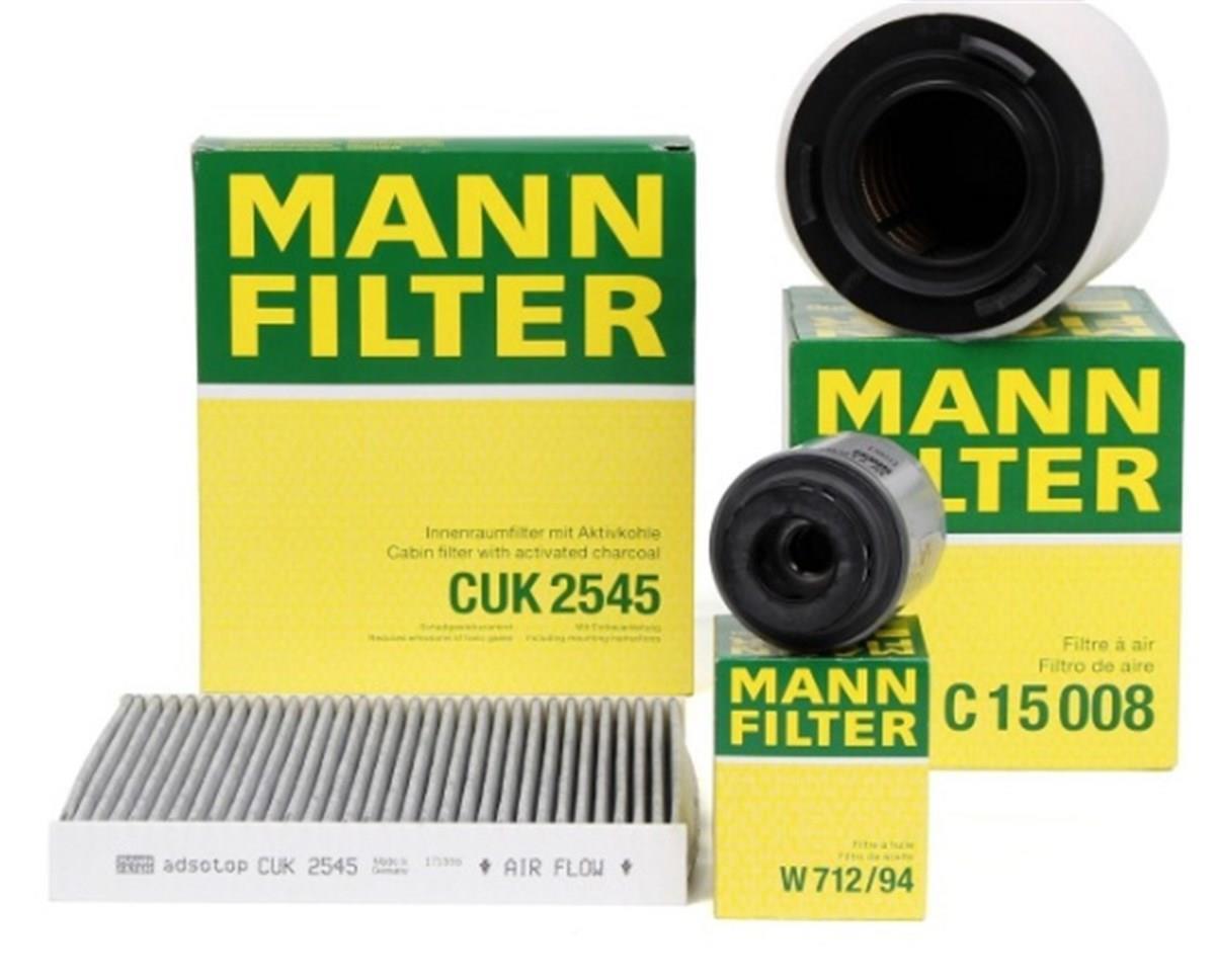 Volkswagen Polo 1.4 GTI 180 BG Periyodik Bakım Filtre Seti Mann Marka 03C115561D-6R0129620A-4638300018