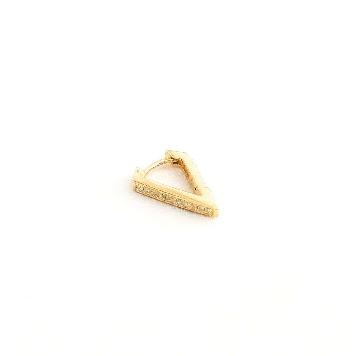 Diamond Önü Taşlı Küçük Boy İthal Küpe