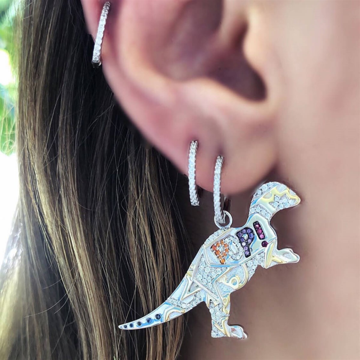 Dinazor Pop Figür İthal Küpe