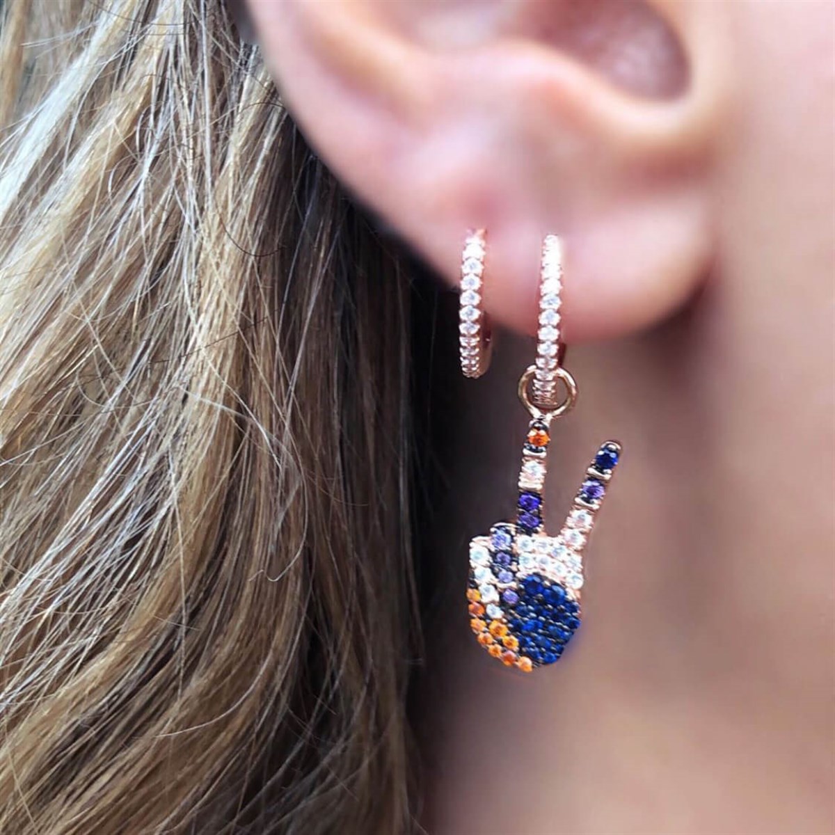 El Figür İthal Küpe