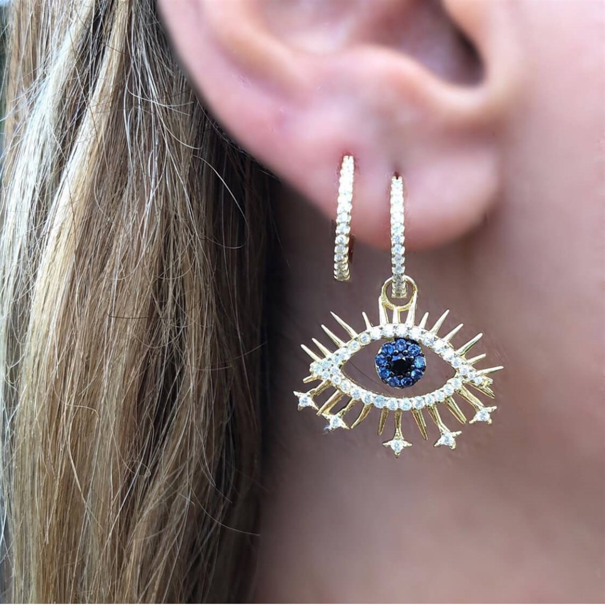 Göz Figür İthal Küpe