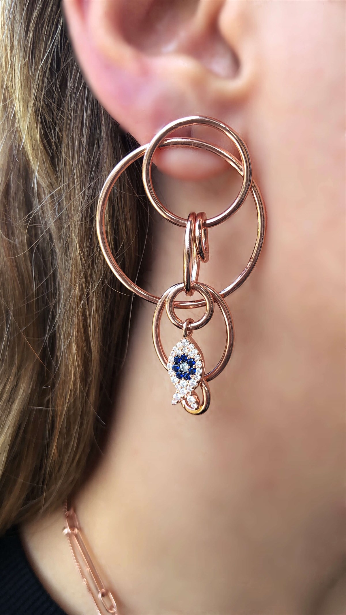 İthal Balık Figürlü Küpe